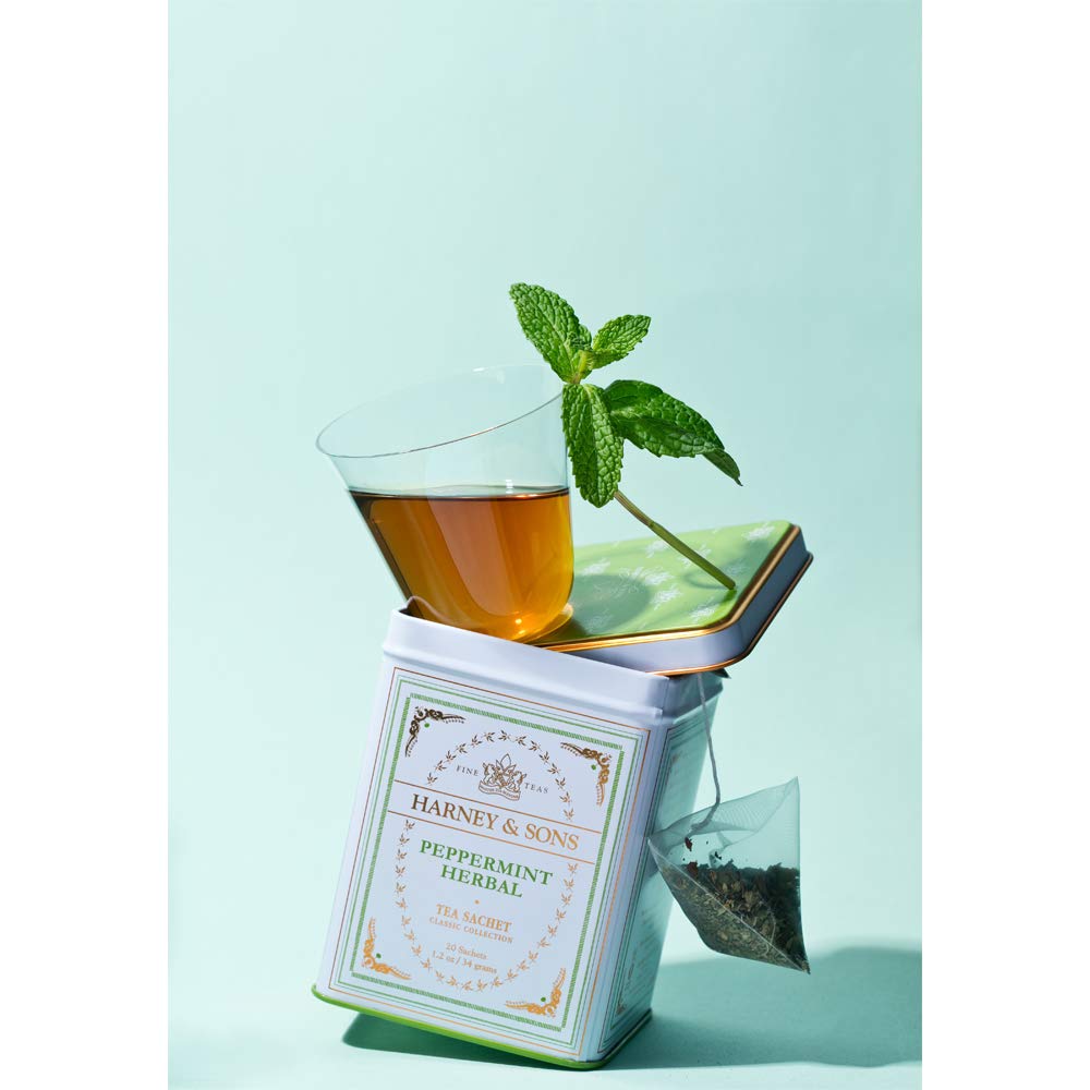 Harney and Sons Peppermint Tea, 20 Sachets 1.2 oz - Image 5