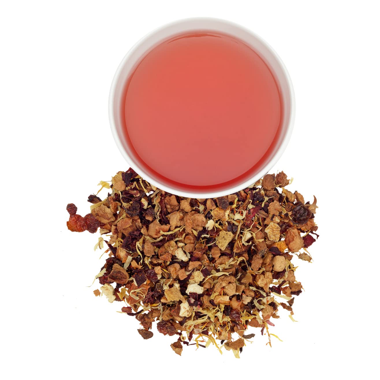 Harney & Sons Blood Orange Fruit Tea| 4 oz Loose Leaf Herbal Tea w Apple Pieces and Raspberry - Image 3