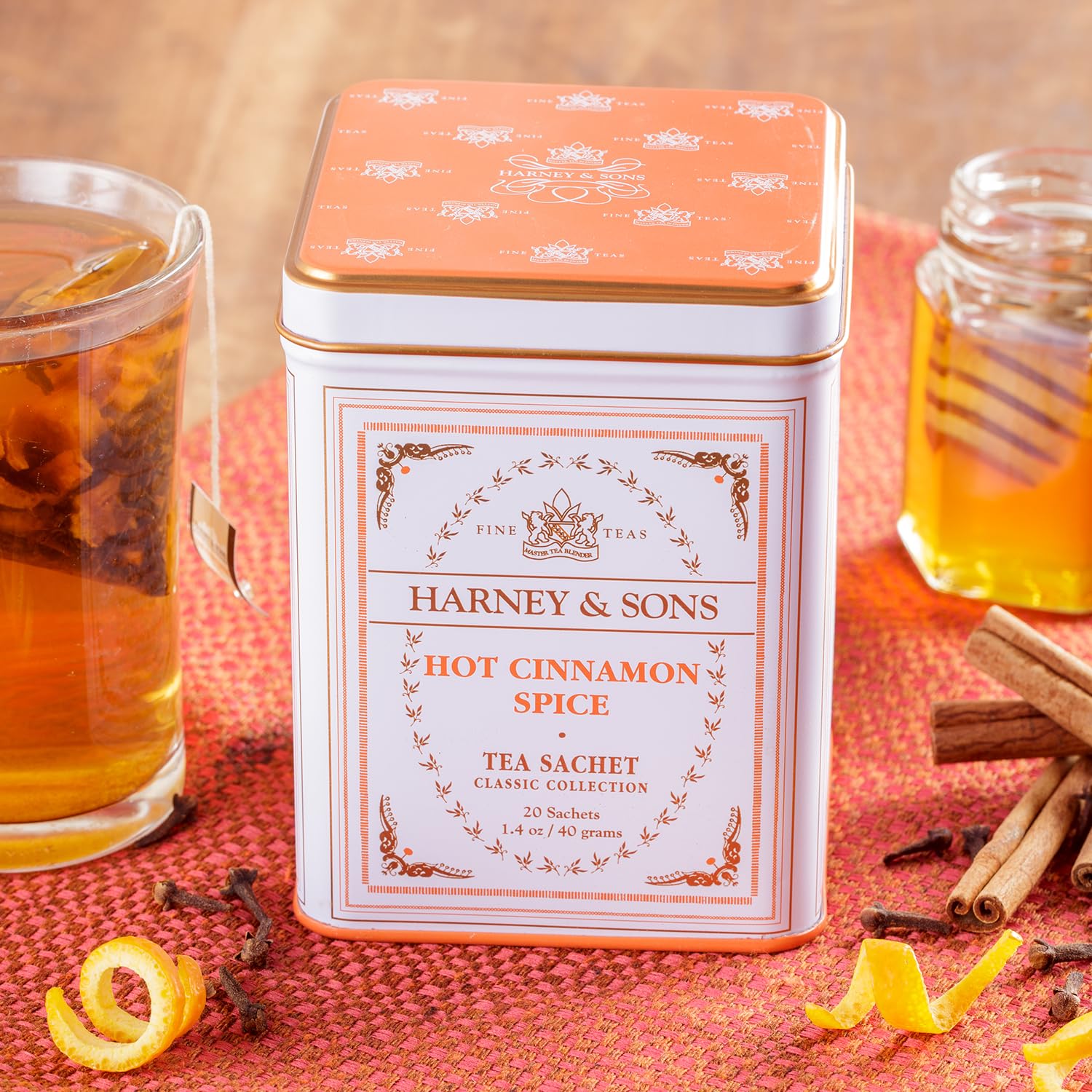 Harney & Sons Classic Hot Cinnamon Spice Tea, 20 Tea Sachets, 1.4 oz - Image 5
