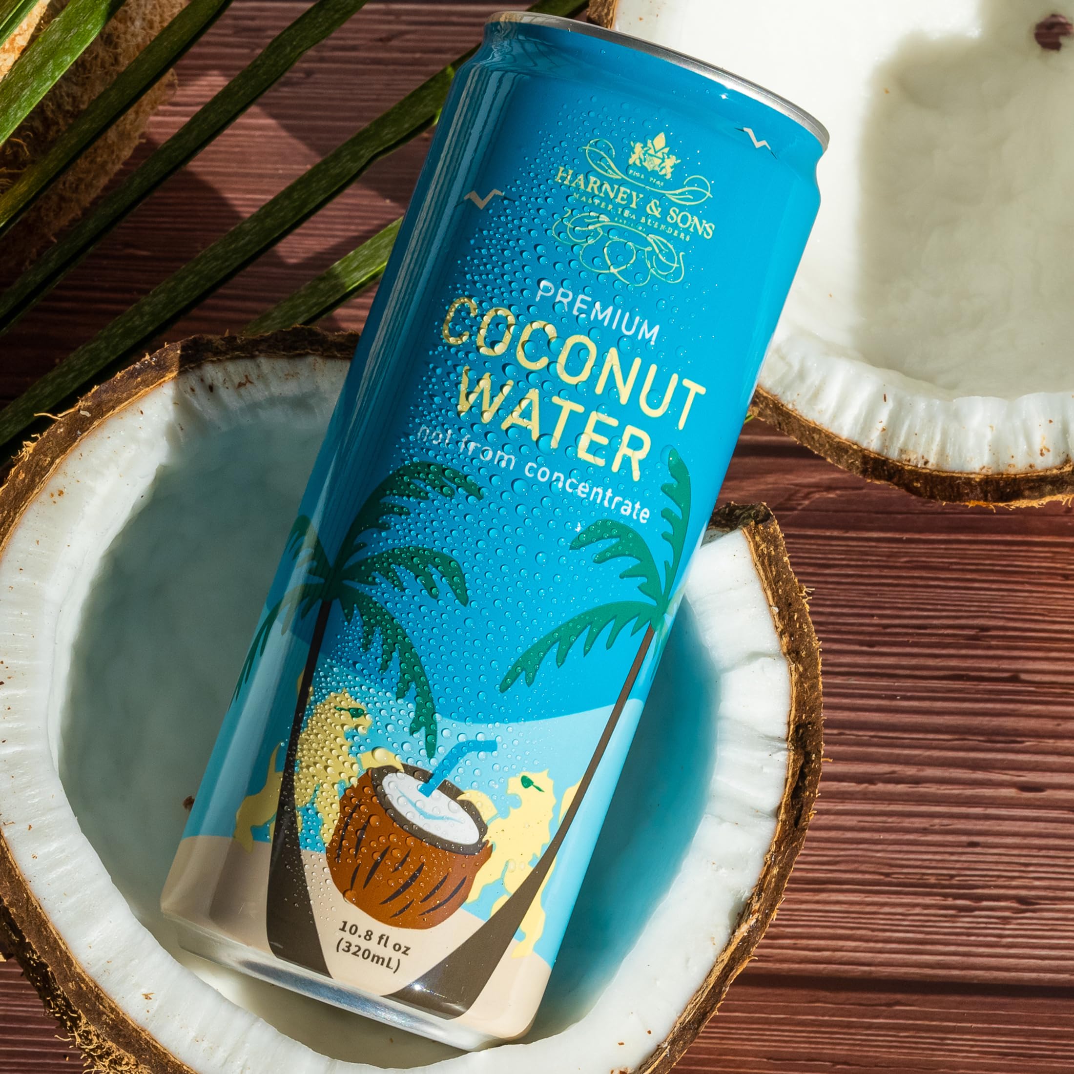 Harney & Sons Coconut Water, Naturally Refreshing, Natural Electrolytes for Hydration, No Preservatives, 10.8 fl oz Cans (Pack of 12) - Image 3