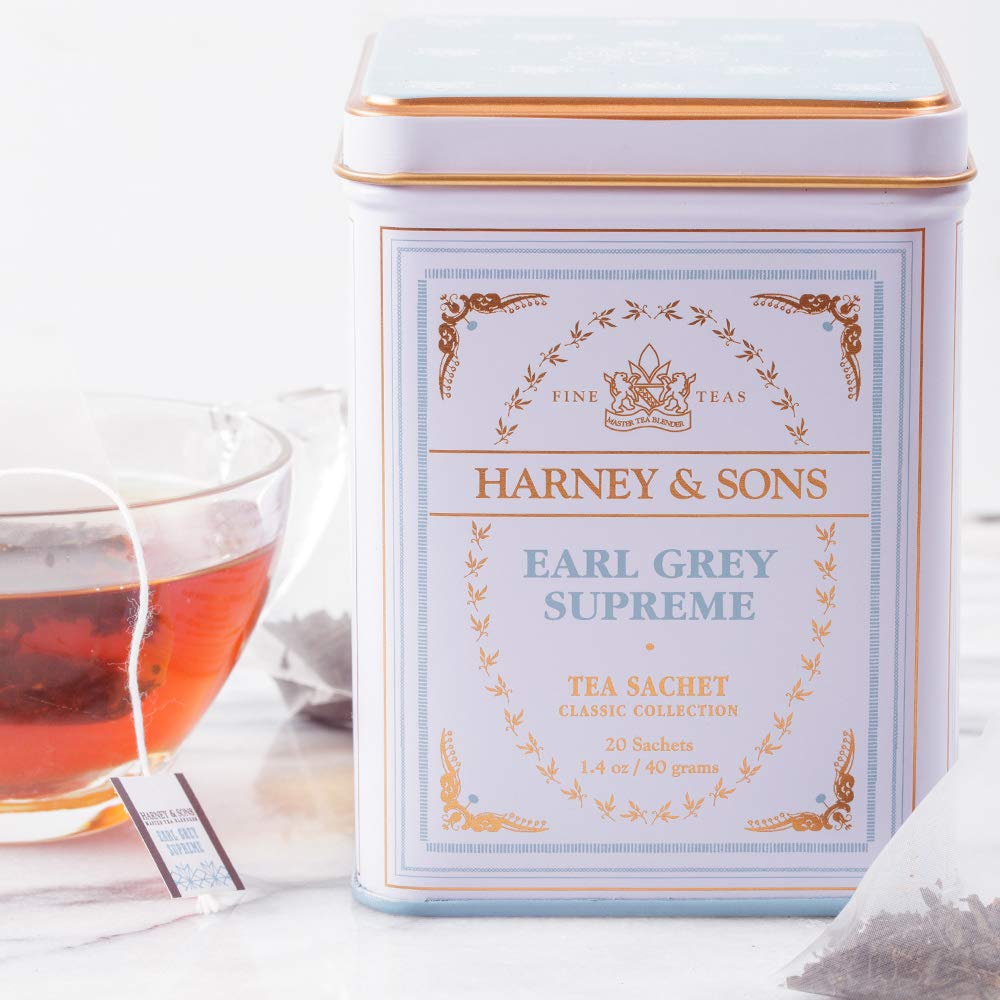 Harney & Sons Earl Grey Supreme, Black Tea, 20 Sachets - Image 4