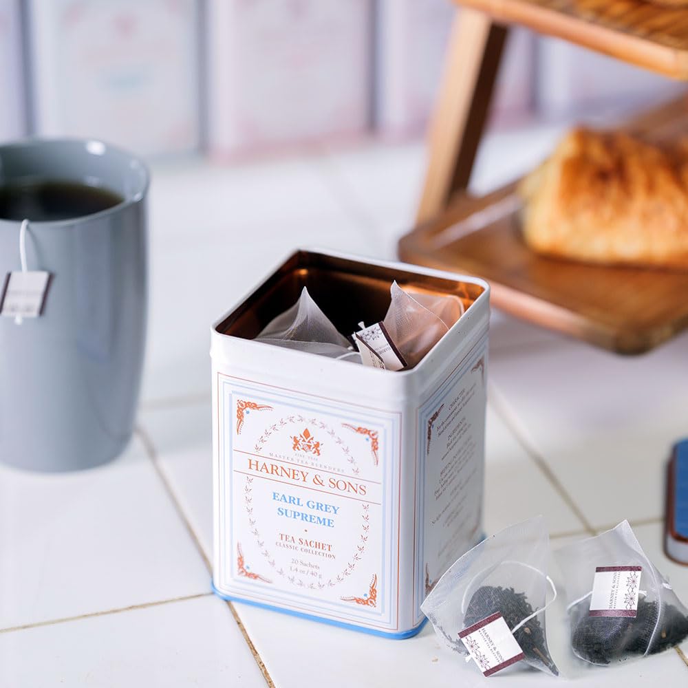 Harney & Sons Earl Grey Supreme, Black Tea, 20 Sachets - Image 5