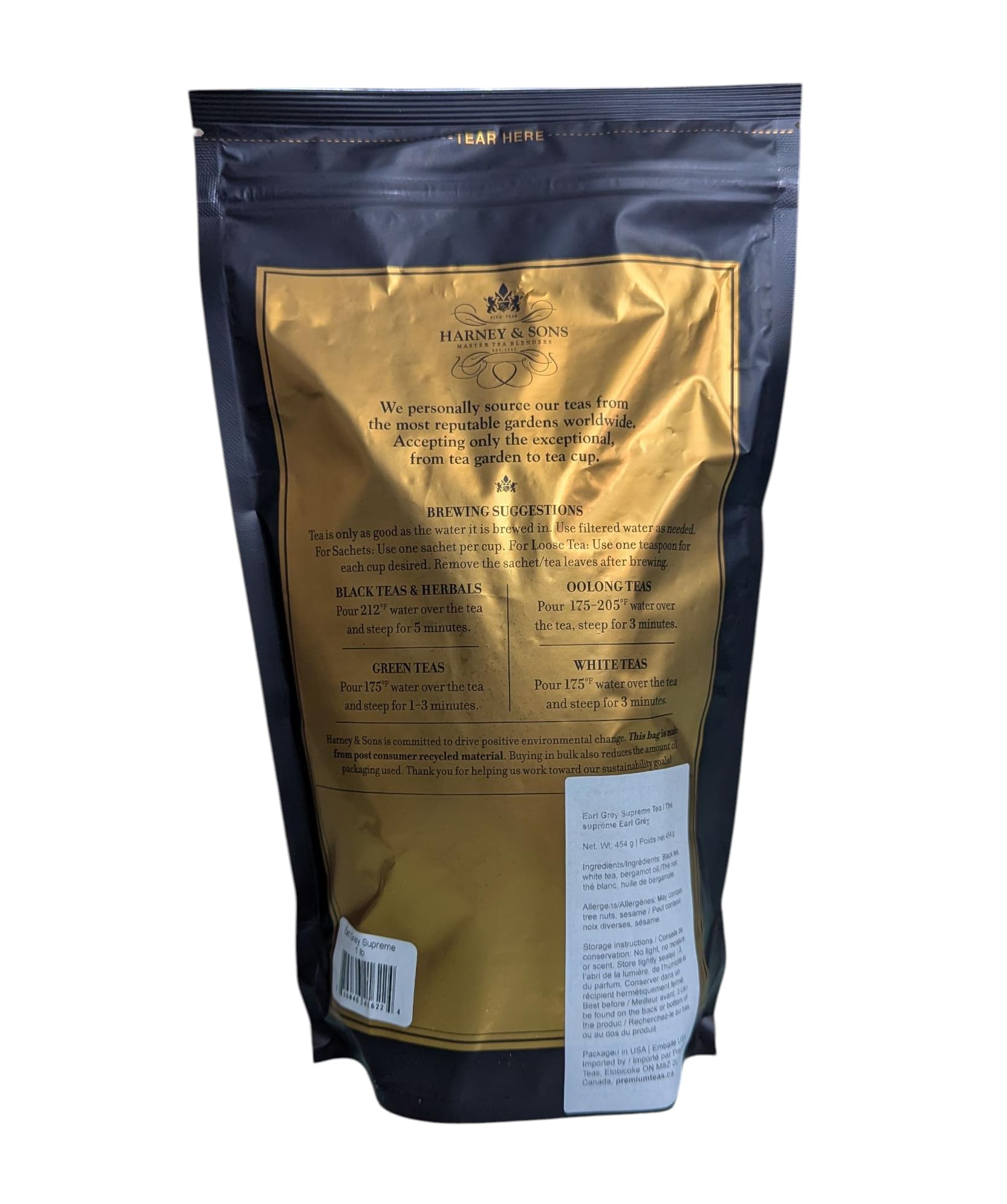 Harney & Sons Earl Grey Supreme Tea, Loose leaf 16 ounce (pack of 1) - Image 4