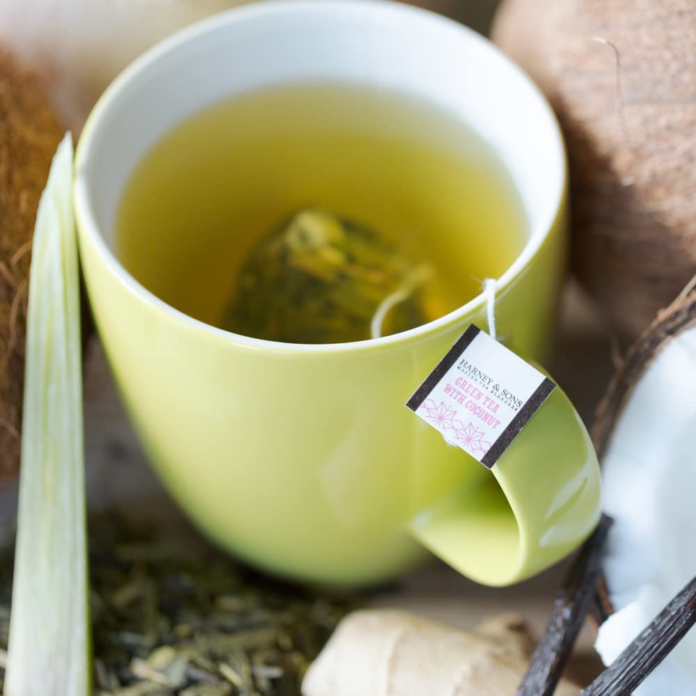 Harney & Sons Historic Royal Palaces Green Tea with Coconut 30 Sachets - Image 3
