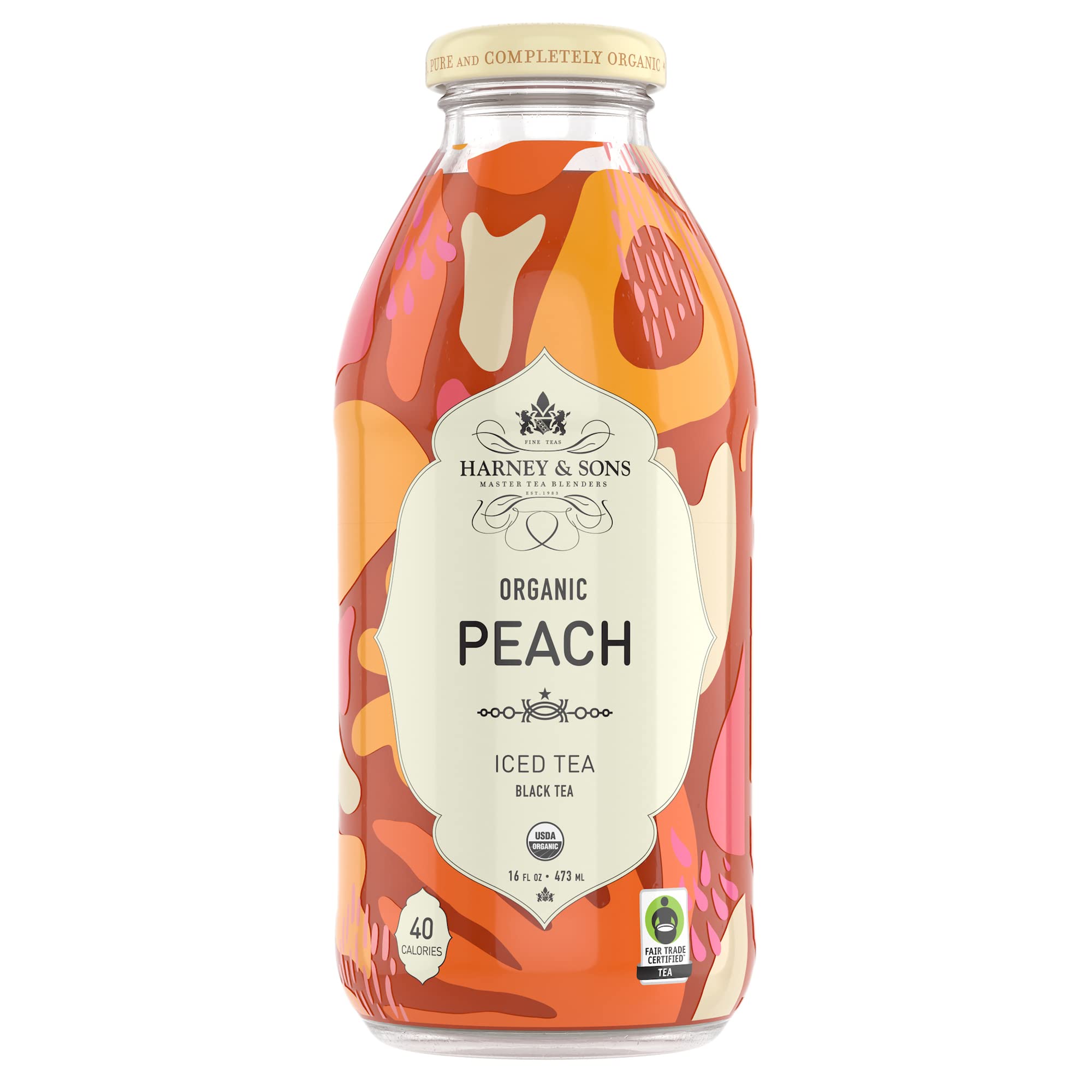 Harney & Sons Iced Tea, Peach Black, 16 Fl Oz (Pack of 12) - Image 3