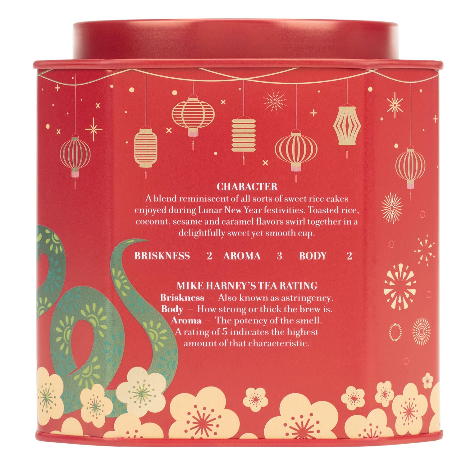 Harney & Sons Lunar New Year 2025 Tea, Year of the Snake, Great for Birthdays, Anniversaries, Black tea with toasted rice, coconut, sesame and caramel flavor - Image 4