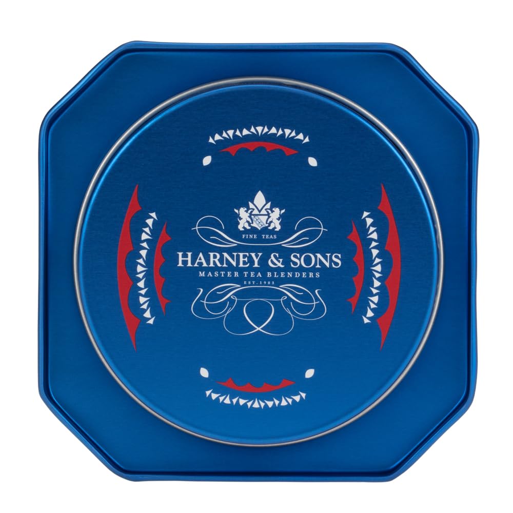 Harney & Sons Nutcracker Blend | Black tea with chocolate, almond, hazelnut flavors, apricot pieces and marigold petals, 30 ct sachet tin - Image 5