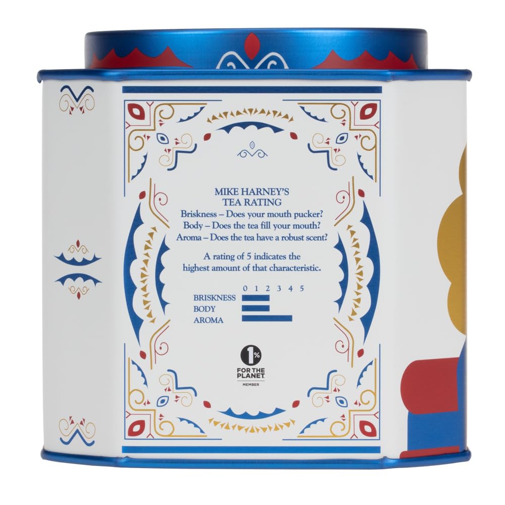 Harney & Sons Nutcracker Blend | Black tea with chocolate, almond, hazelnut flavors, apricot pieces and marigold petals, 30 ct sachet tin - Image 6