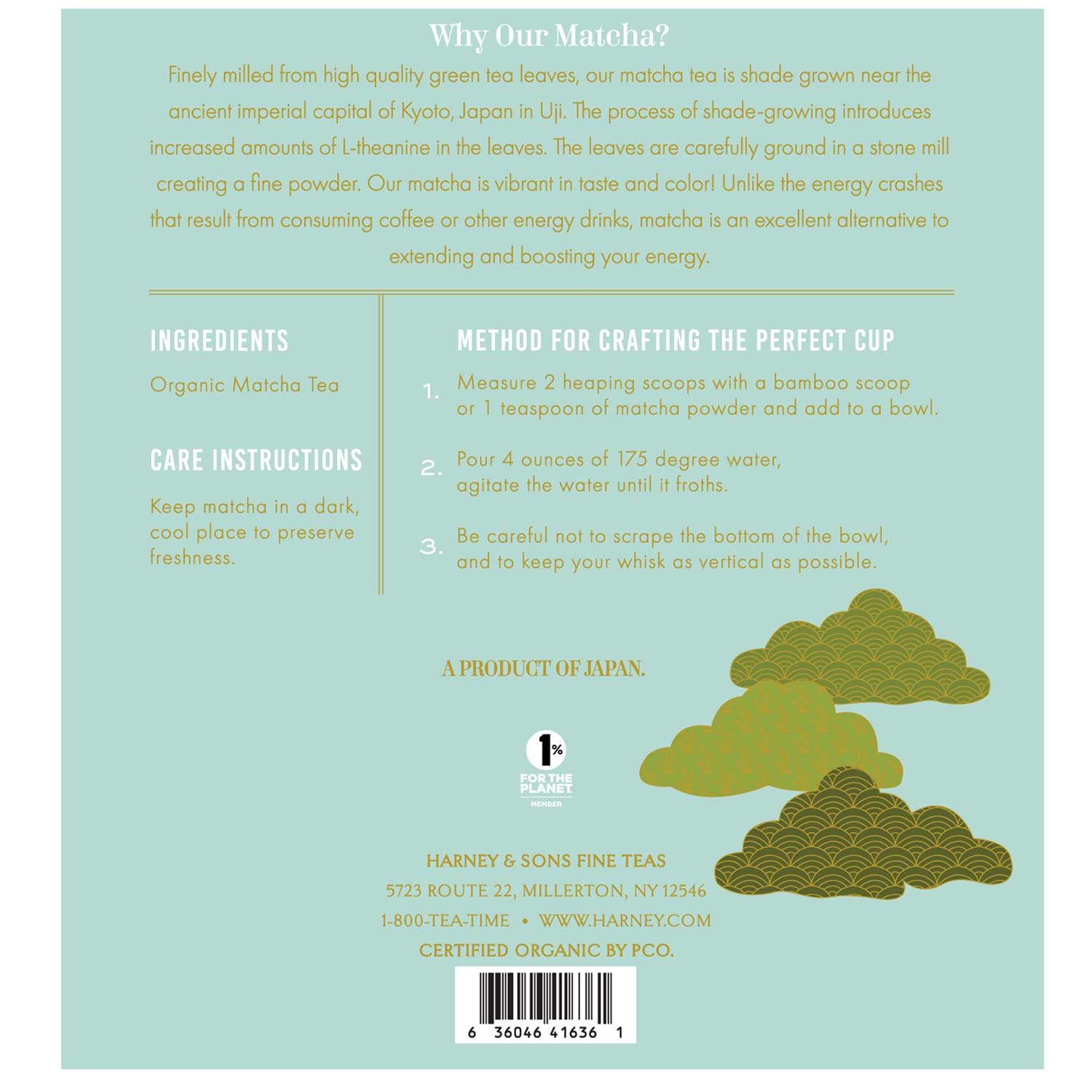 Harney & Sons Organic Everyday Matcha | 16oz Bag Powdered Matcha Tea - Image 3