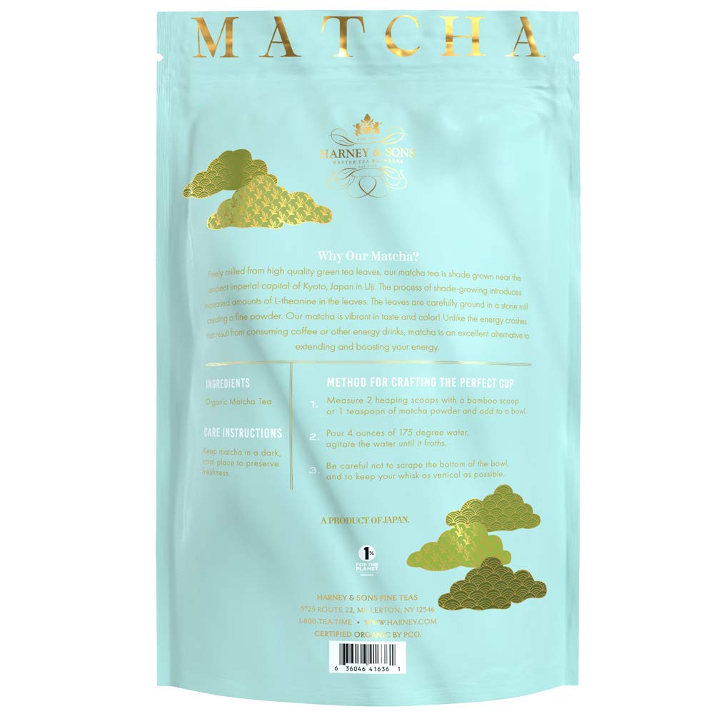 Harney & Sons Organic Everyday Matcha | 16oz Bag Powdered Matcha Tea - Image 4