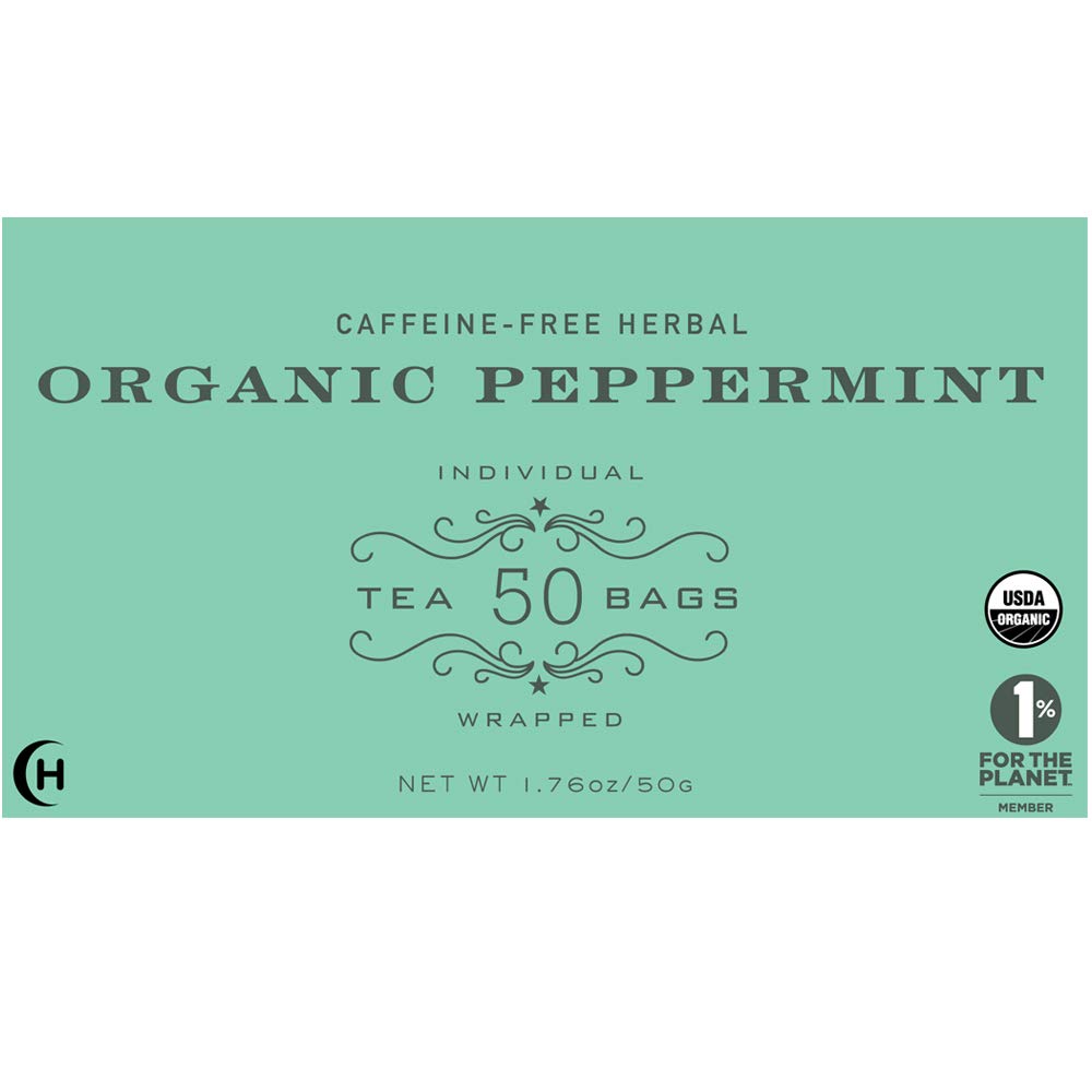 Harney & Sons Organic Peppermint Tea 1.76oz/50g (50 Tea Bags) - Image 5