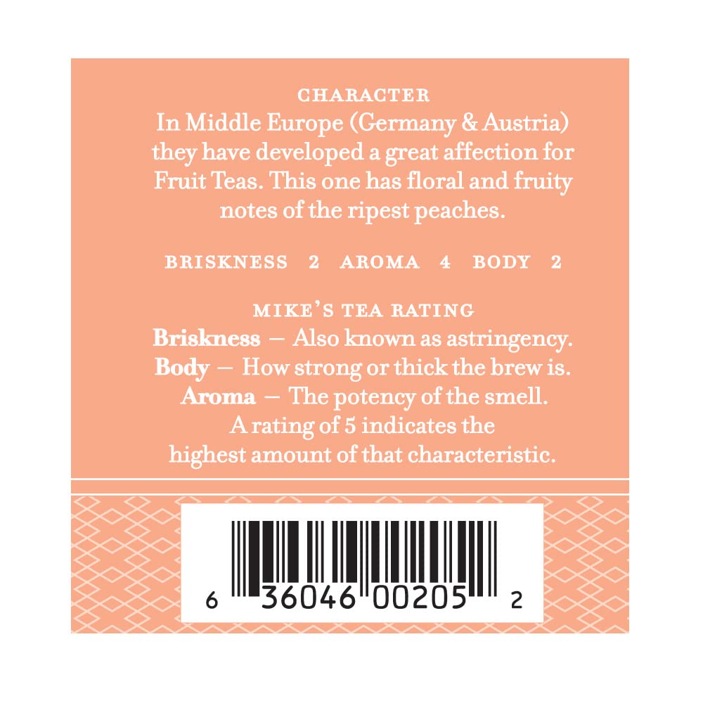 Harney & Sons Peach Fruit Tea | 4 ounce loose PeachFruit Tea - Image 3