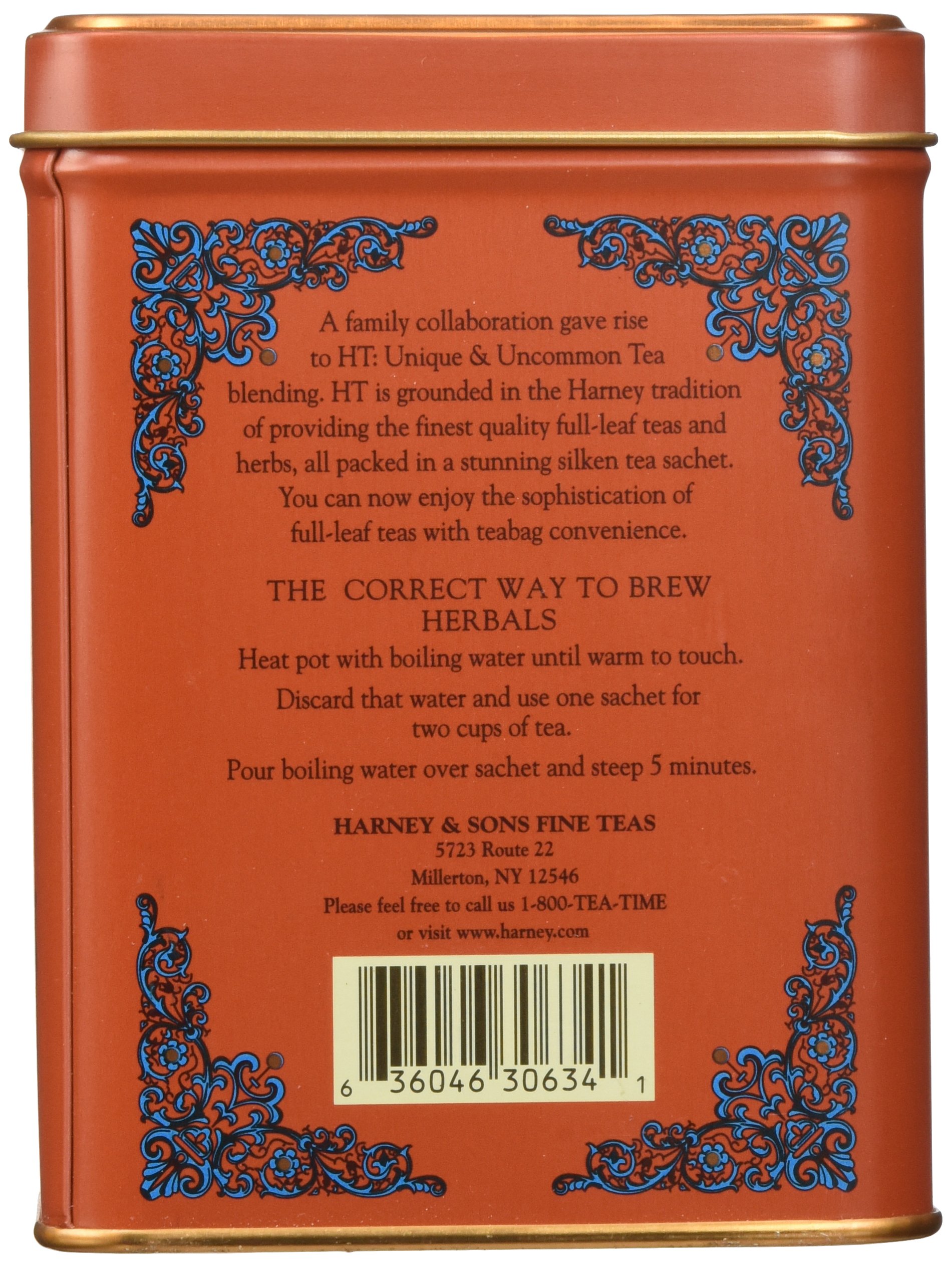 Harney & Sons Pumpkin Spice Rooibos Tea 20 ct Sachet Tin - Image 3
