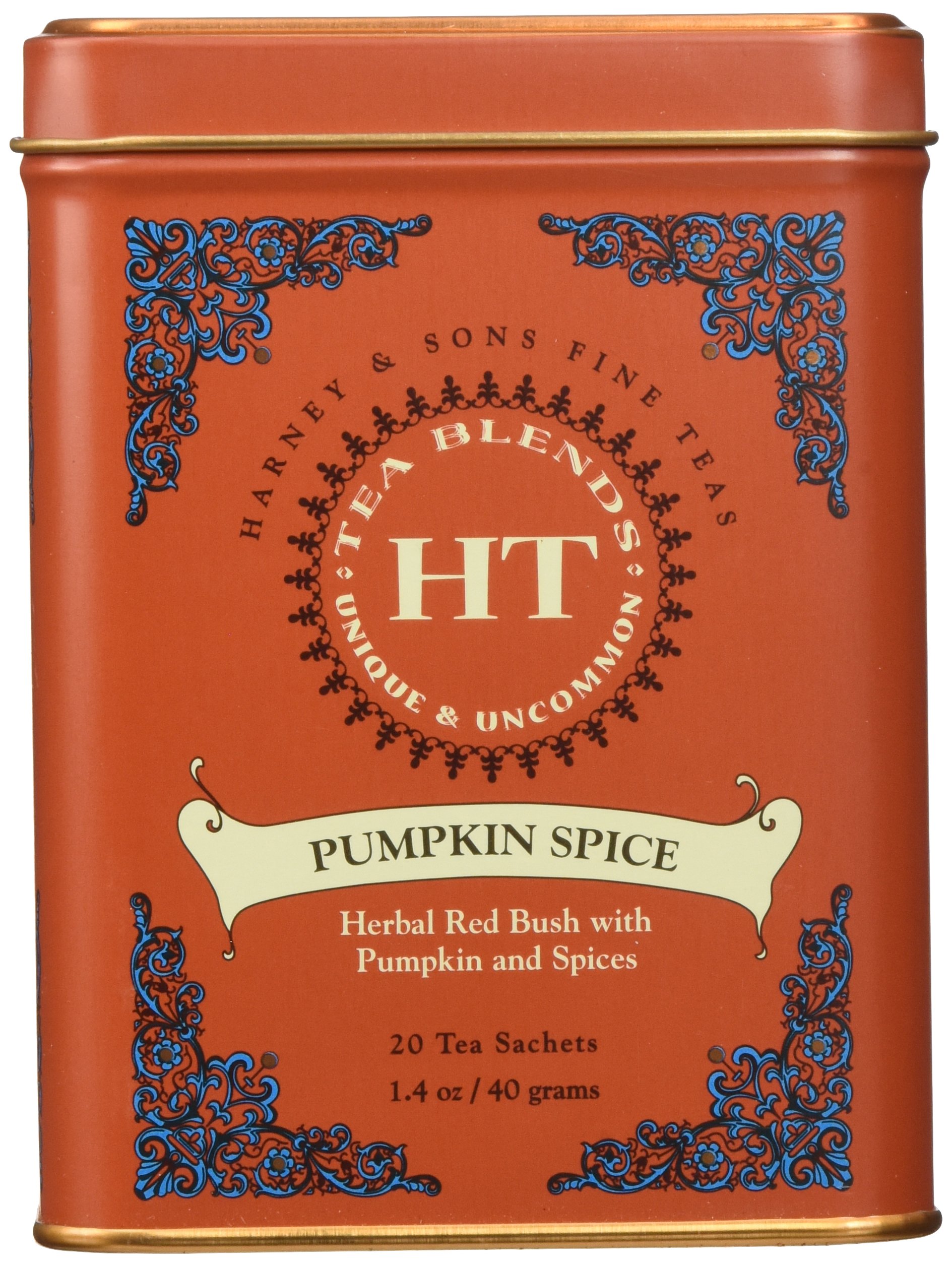 Harney & Sons Pumpkin Spice Rooibos Tea 20 ct Sachet Tin - Image 4