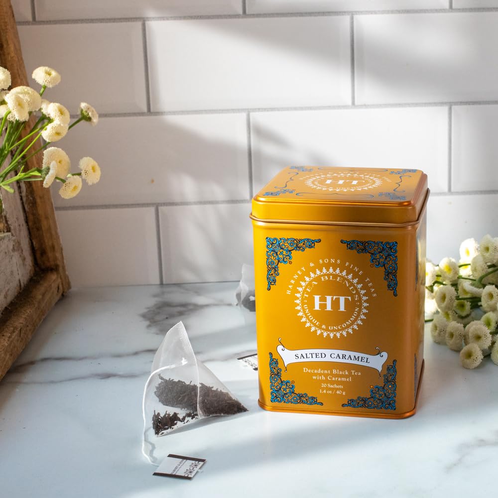 Harney & Sons Salted Caramel Tea, 20 count sachet tin - Image 5