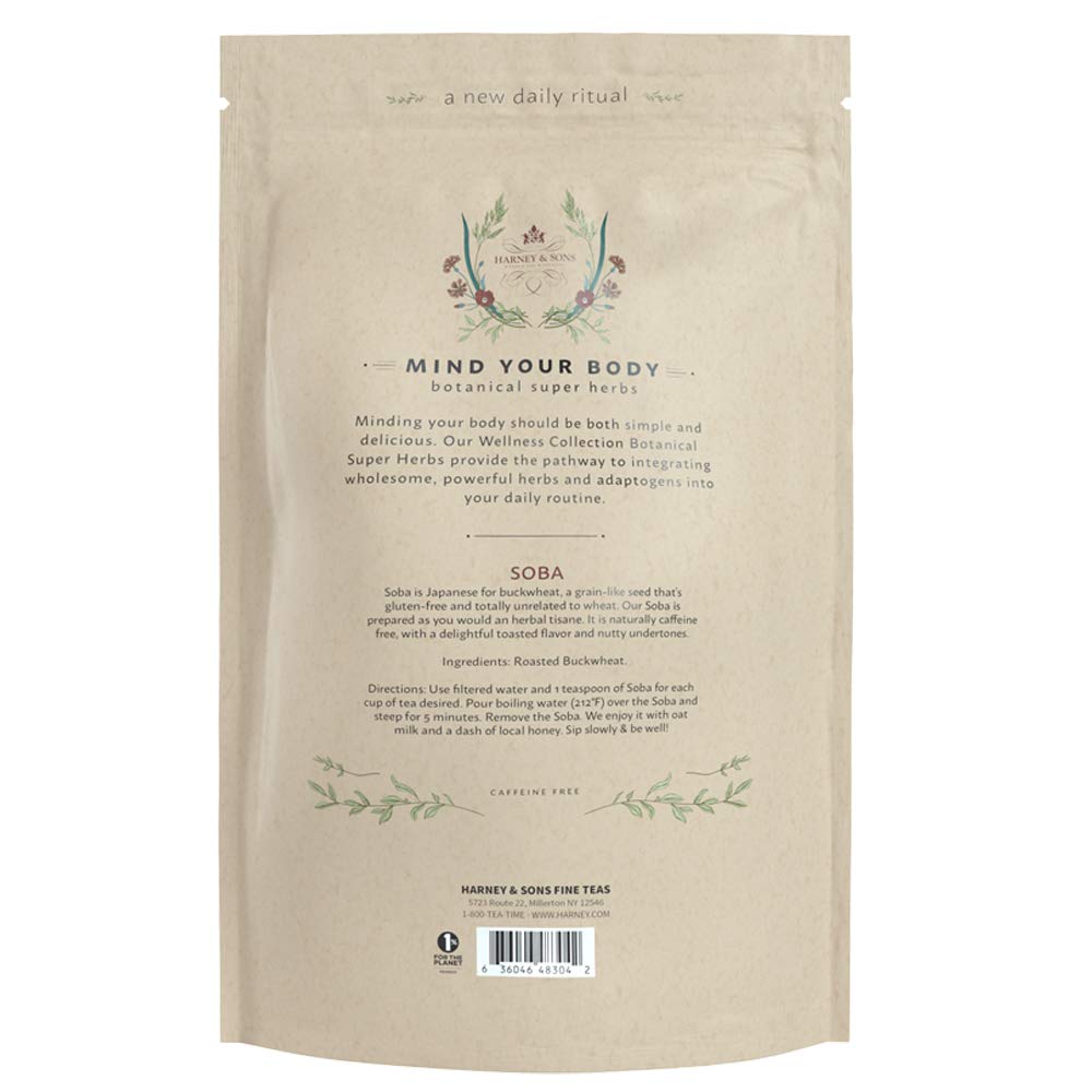 Harney & Sons Soba Roasted Buckwheat, Wellness Collection, Soba - Roasted Buckwheat, 10 Ounce - Image 3
