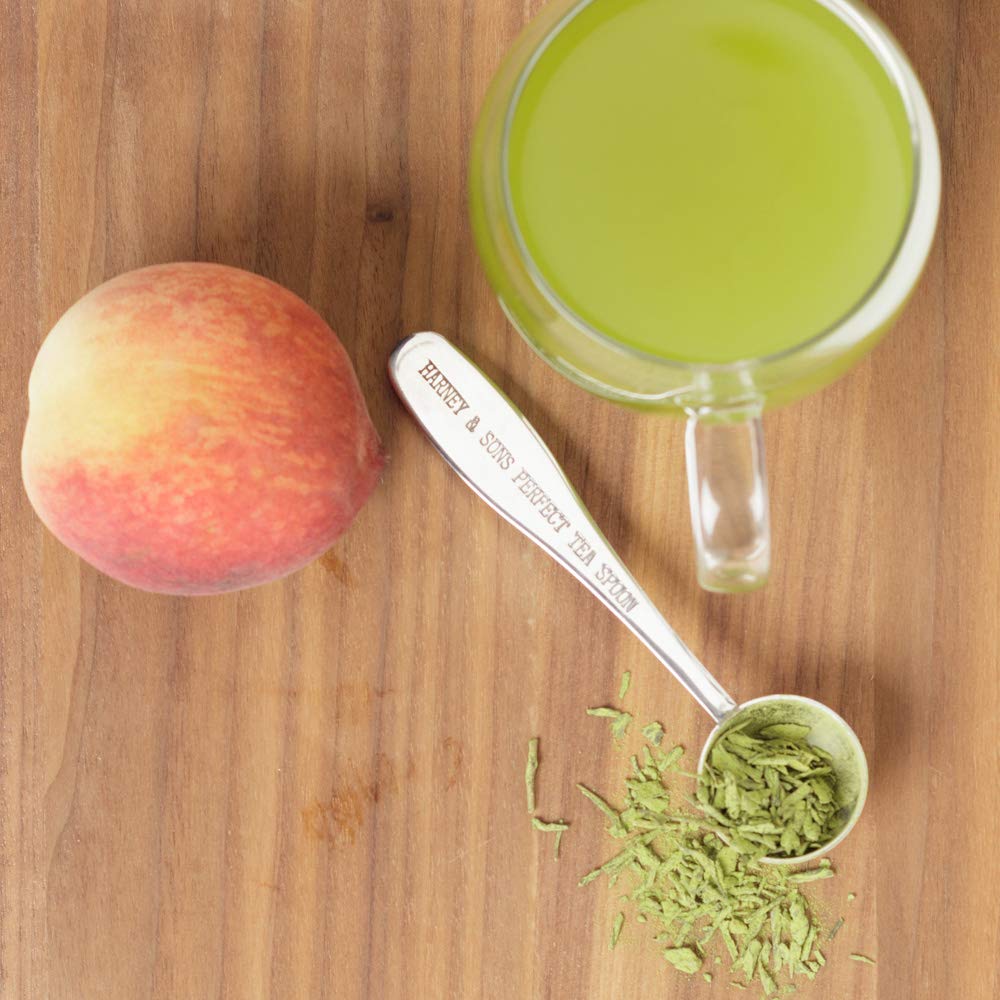 Harney & Sons White Peach Matcha Tea, Loose 4 Ounce tin - Image 3